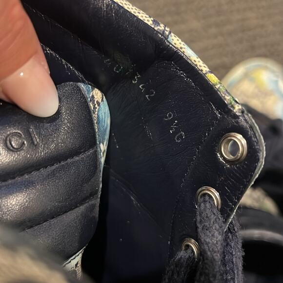 Gucci GG Supreme High 'Blooms Print - Blue' - Picture 3 of 8